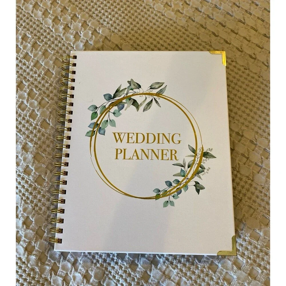 NEW Bridal Wedding Planner Organizer Spiral Binder Shower Gift Elegant Floral‎